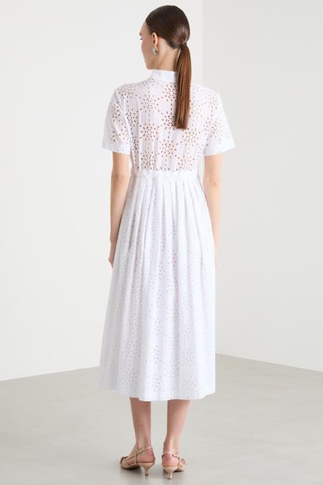 Abito chemisier a ricami sangallo