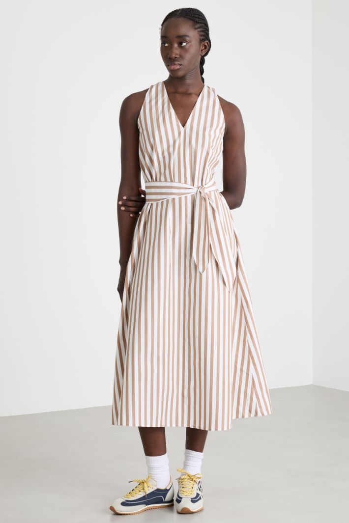 Abito in popeline con cintura Intrend - 2