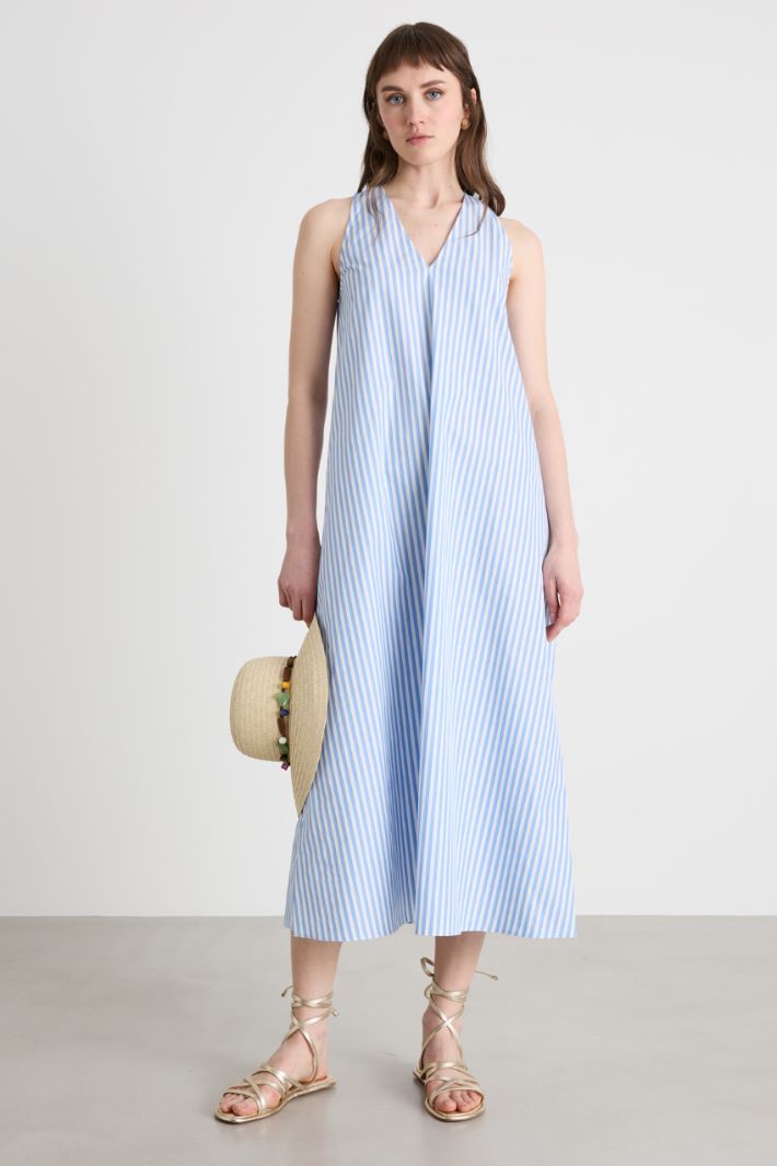 Abito in popeline con cintura Intrend