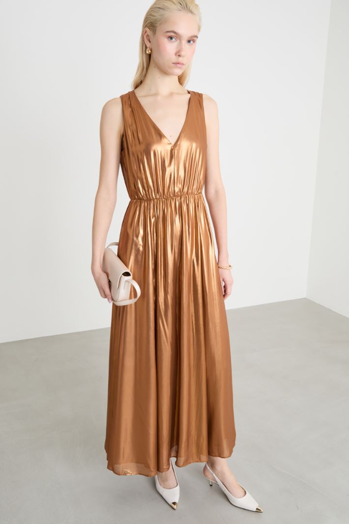 Laminated georgette maxi dress Intrend - 2