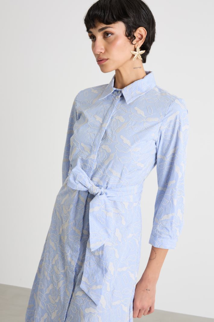 Embroidered shirt dress Intrend - 3