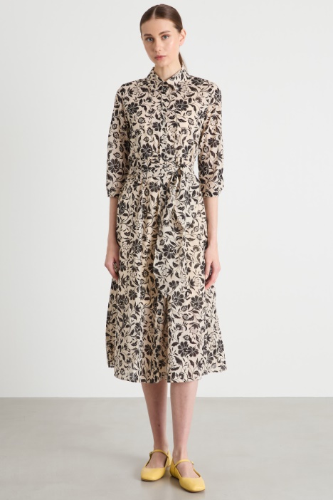 Abito chemisier stampato
