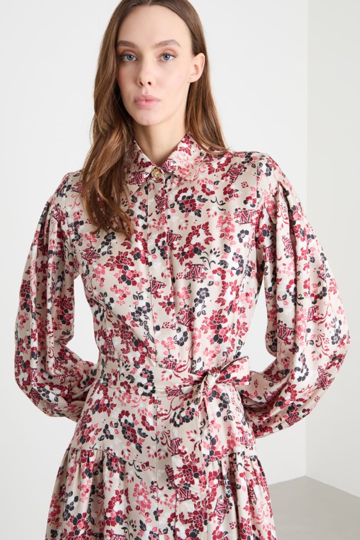 Midi shirt dress with full sleeves Intrend - 3