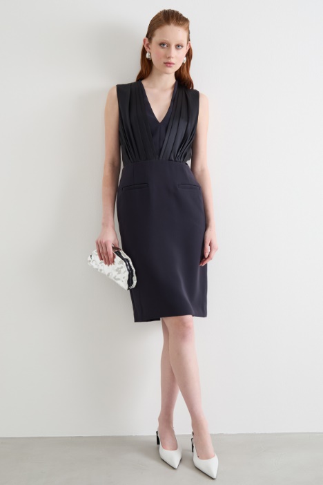 Lightweight cady midi dress Intrend