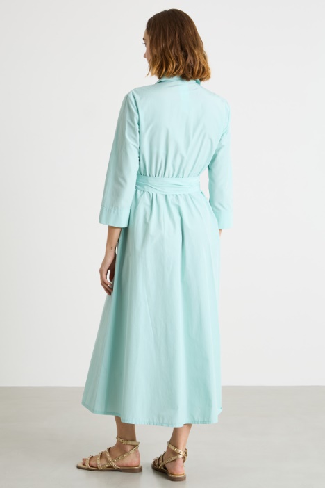 Abito chemisier lungo con cintura