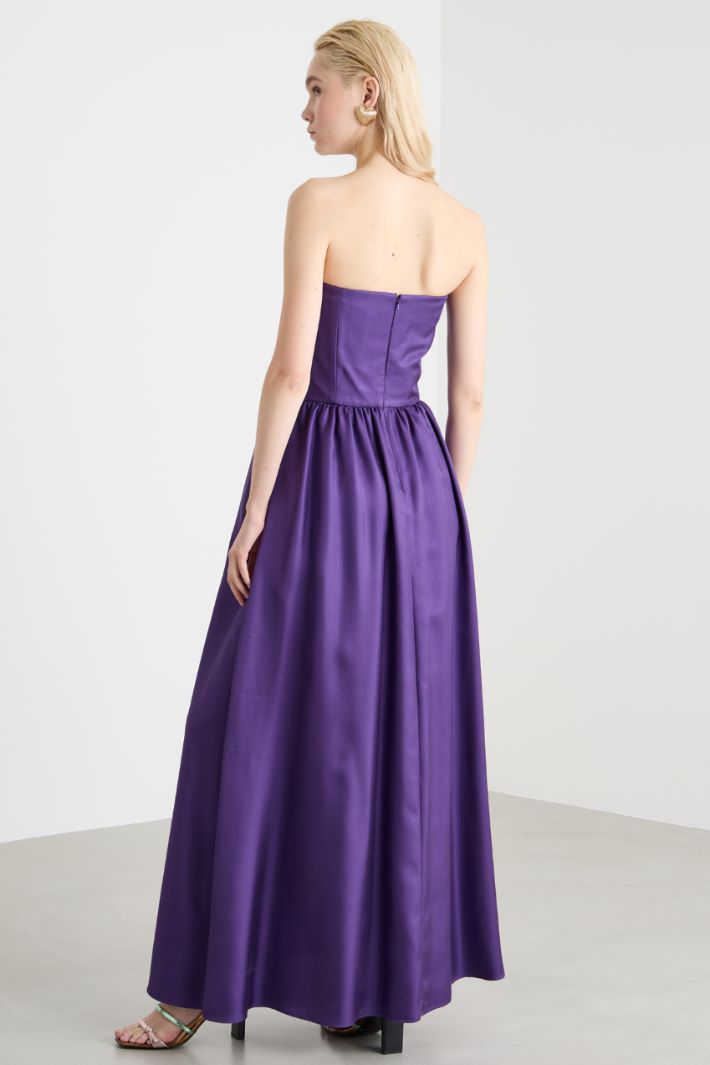 Abito bustier in twill Intrend - 4