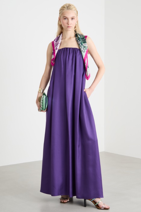 Abito bustier in twill Intrend