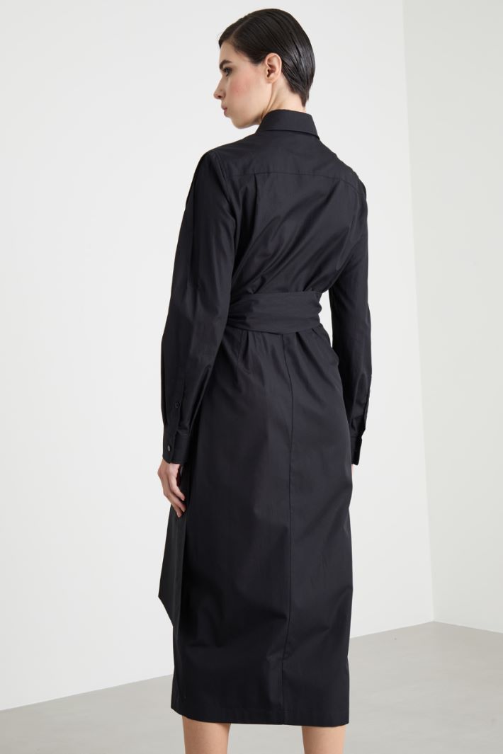 Poplin wrap dress Intrend - 4