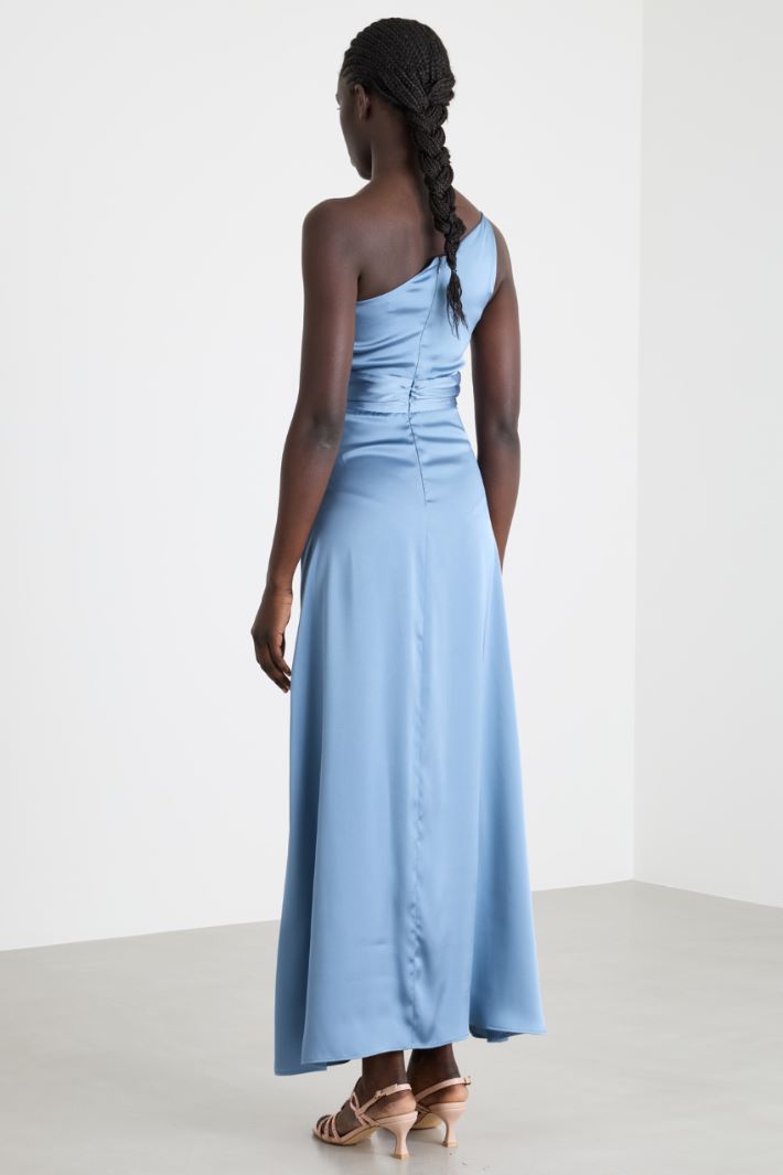 Abito monospalla in raso Intrend - 4