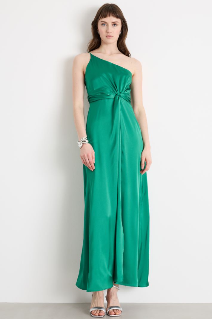 Abito monospalla in raso Intrend - 2