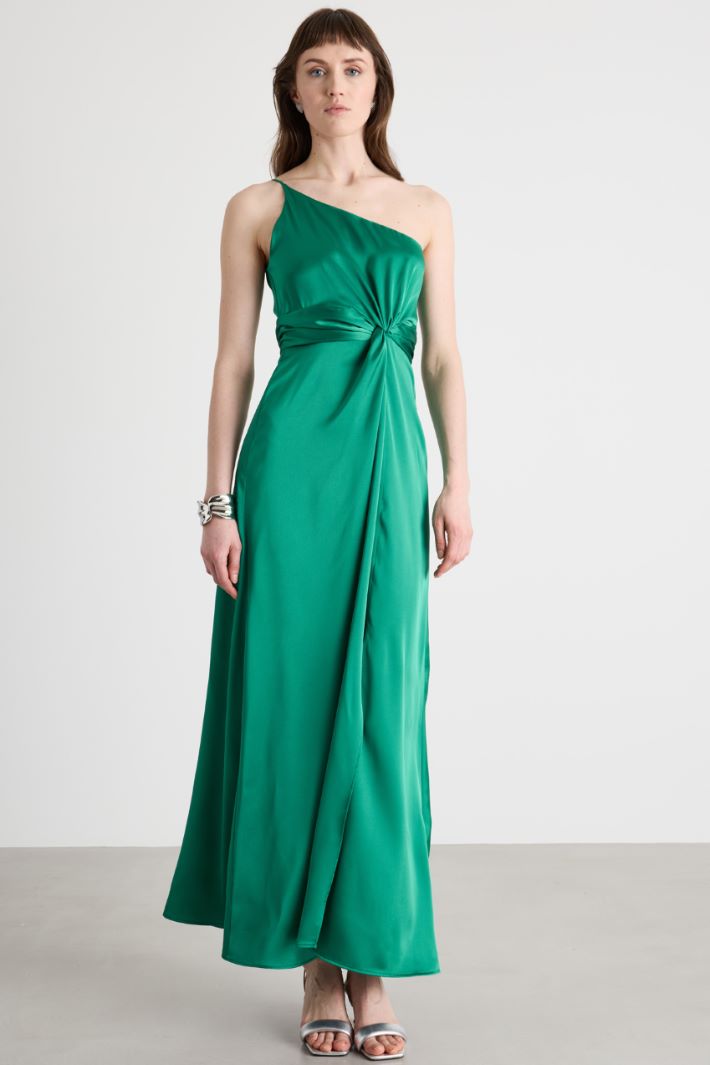 Abito monospalla in raso Intrend