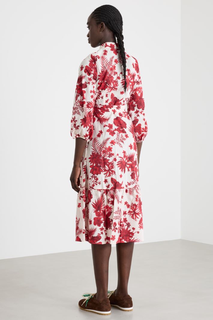 Midi shirt dress in muslin Intrend - 4