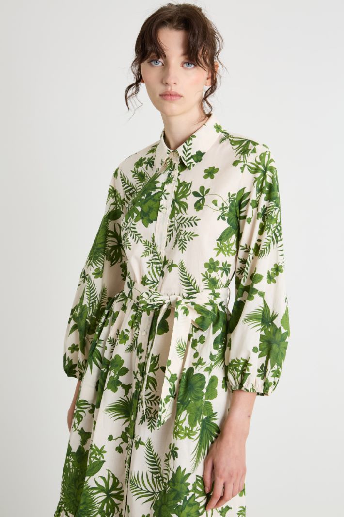 Midi shirt dress in muslin Intrend - 3