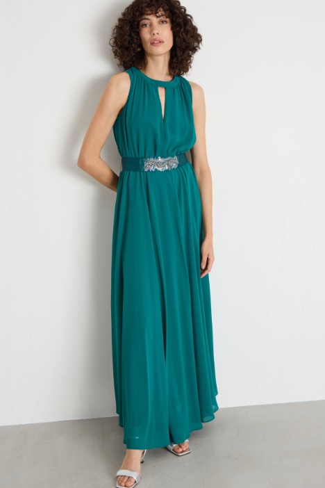 Abito lungo in georgette