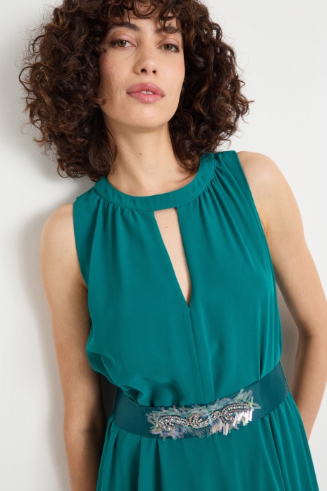 Abito lungo in georgette