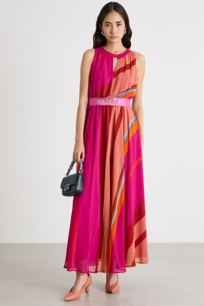 Abito lungo in georgette Intrend