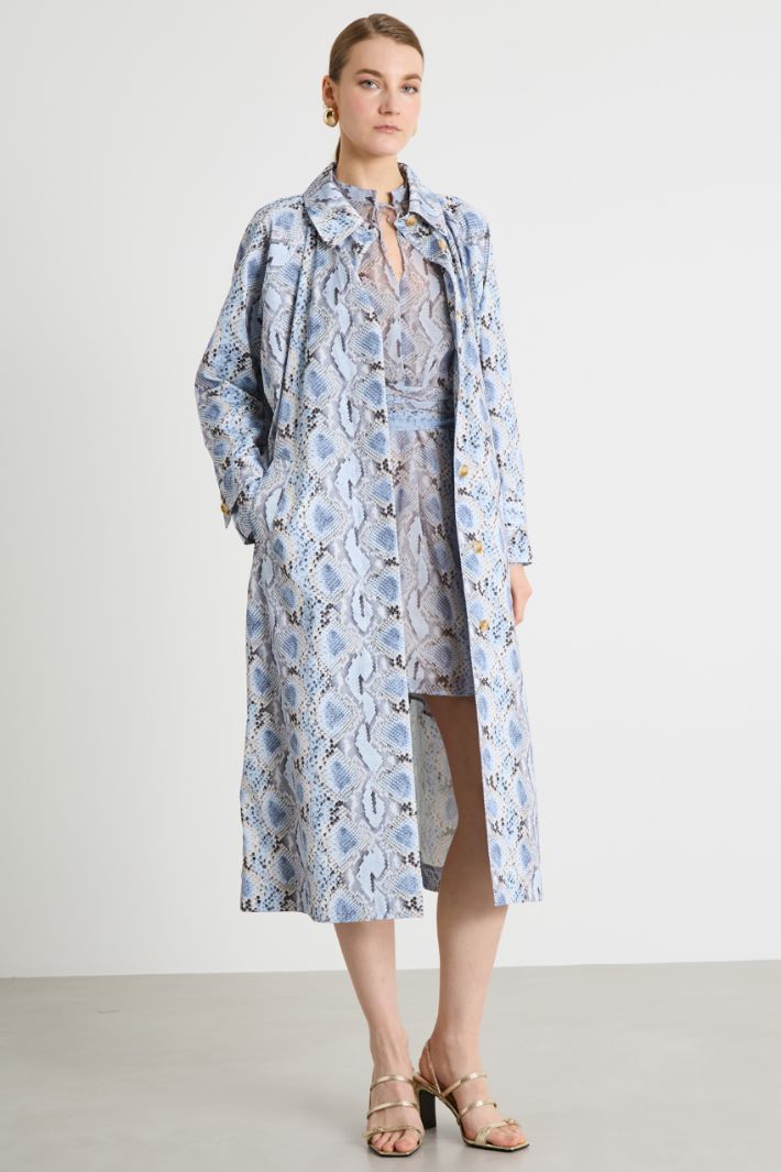 Animal print georgette dress Intrend