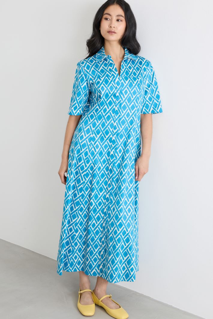 Satin shirt dress Intrend - 2