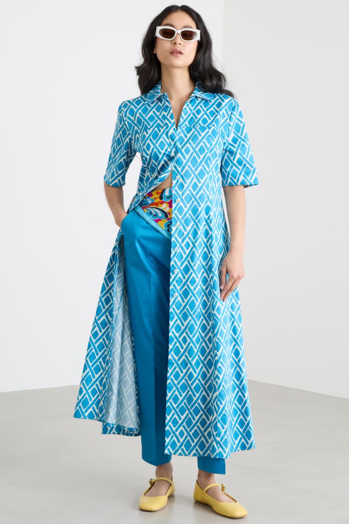 Satin shirt dress Intrend