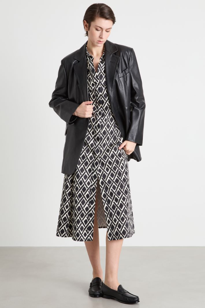 Satin shirt dress Intrend