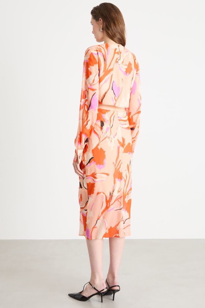 Cut-out georgette dress Intrend - 4