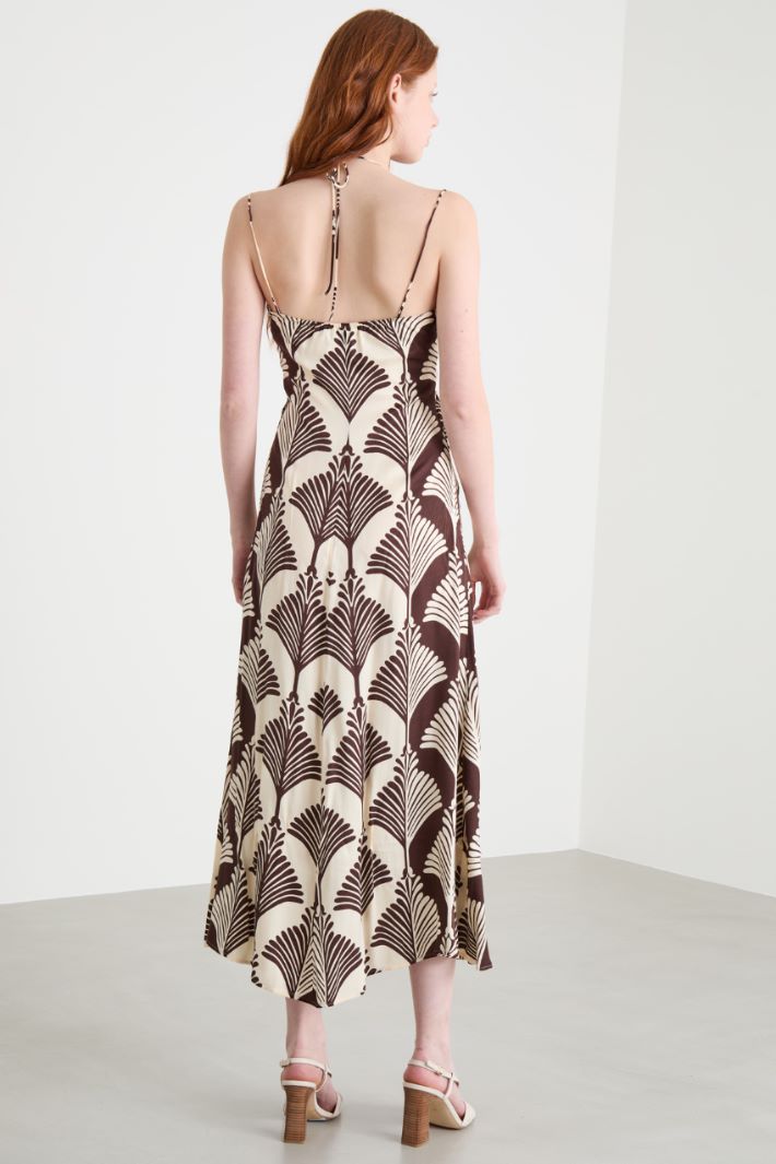 Abito lungo in twill a fantasia Intrend - 4