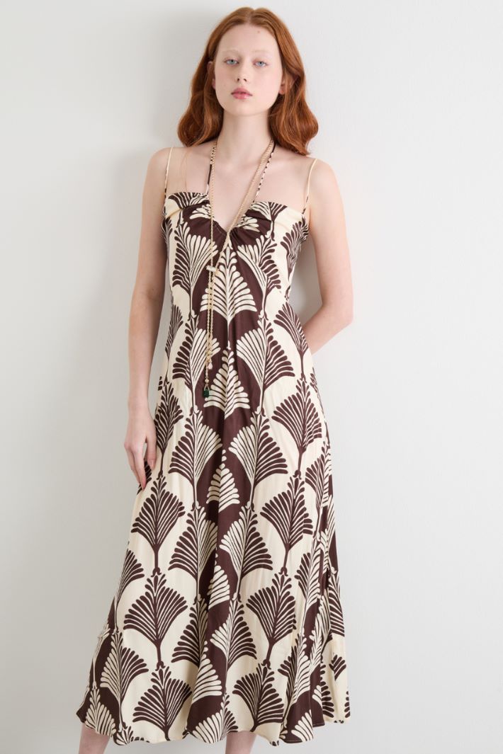 Abito lungo in twill a fantasia Intrend - 2