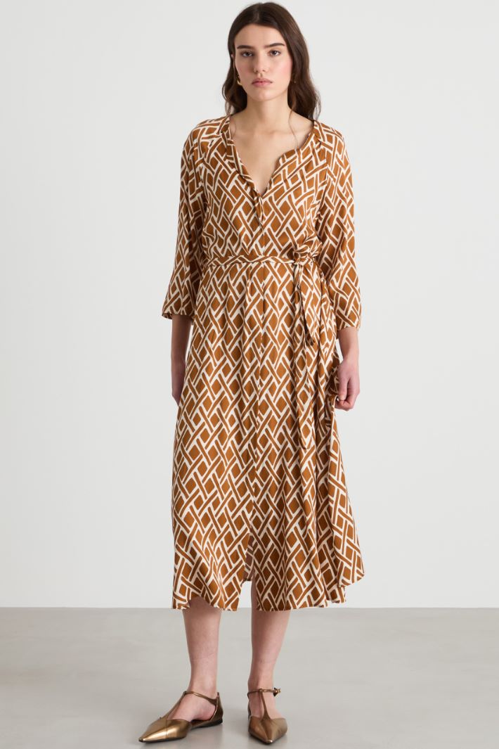 Chemisier in twill a fantasia Intrend - 2