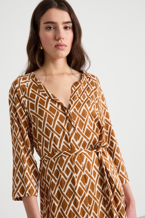 Chemisier in twill a fantasia