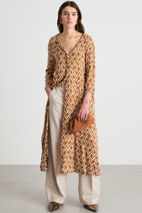 Chemisier in twill a fantasia Intrend