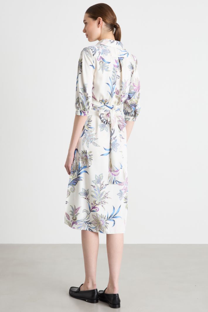 Printed twill dress Intrend - 4