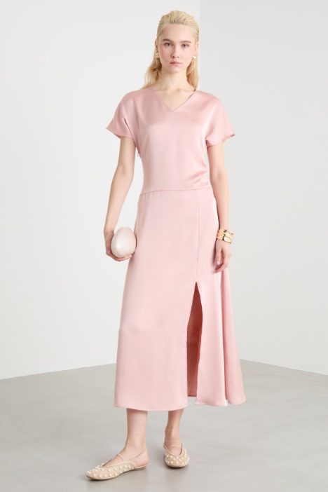 Satin midi dress Intrend