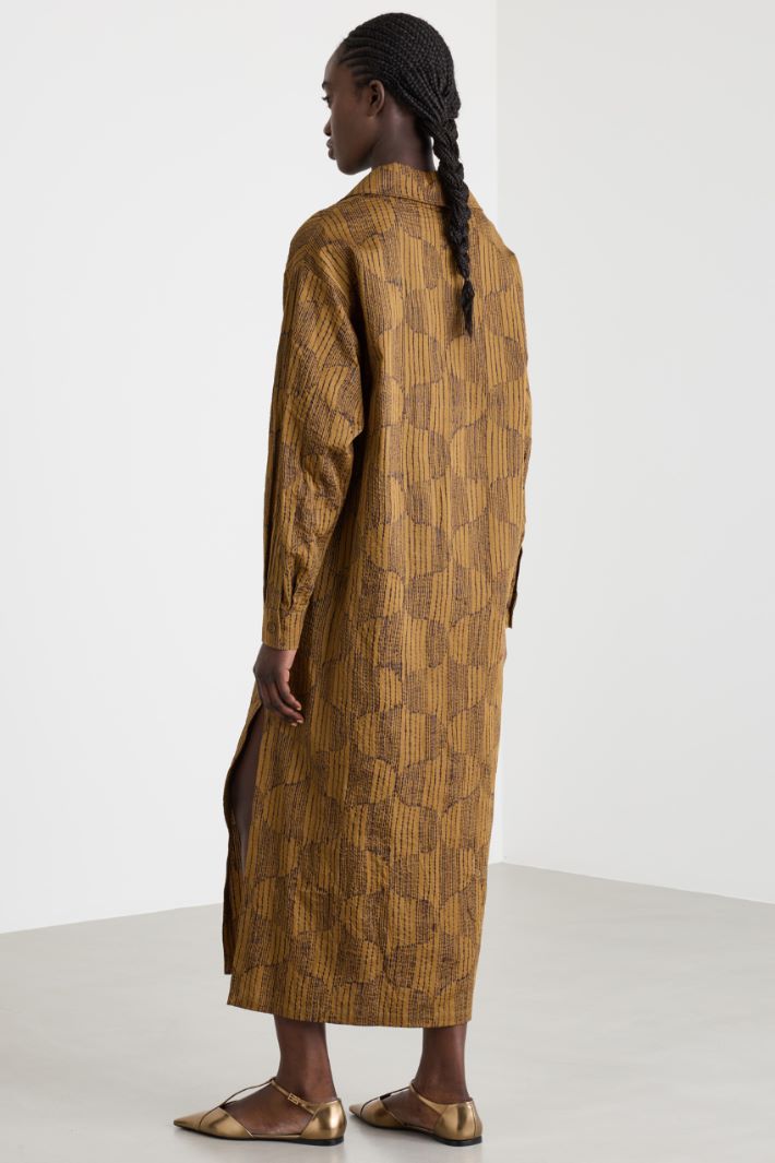 Side-Slit Kaftan Dress Intrend - 4