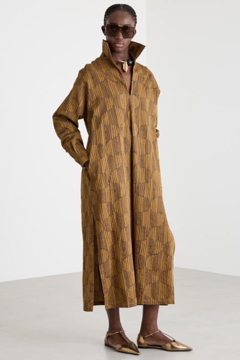 Side-Slit Kaftan Dress Intrend