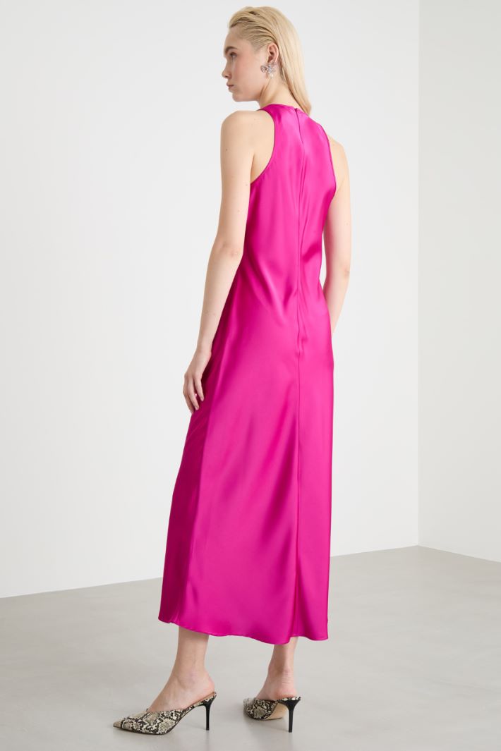 Abito lungo in raso fluido Intrend - 4