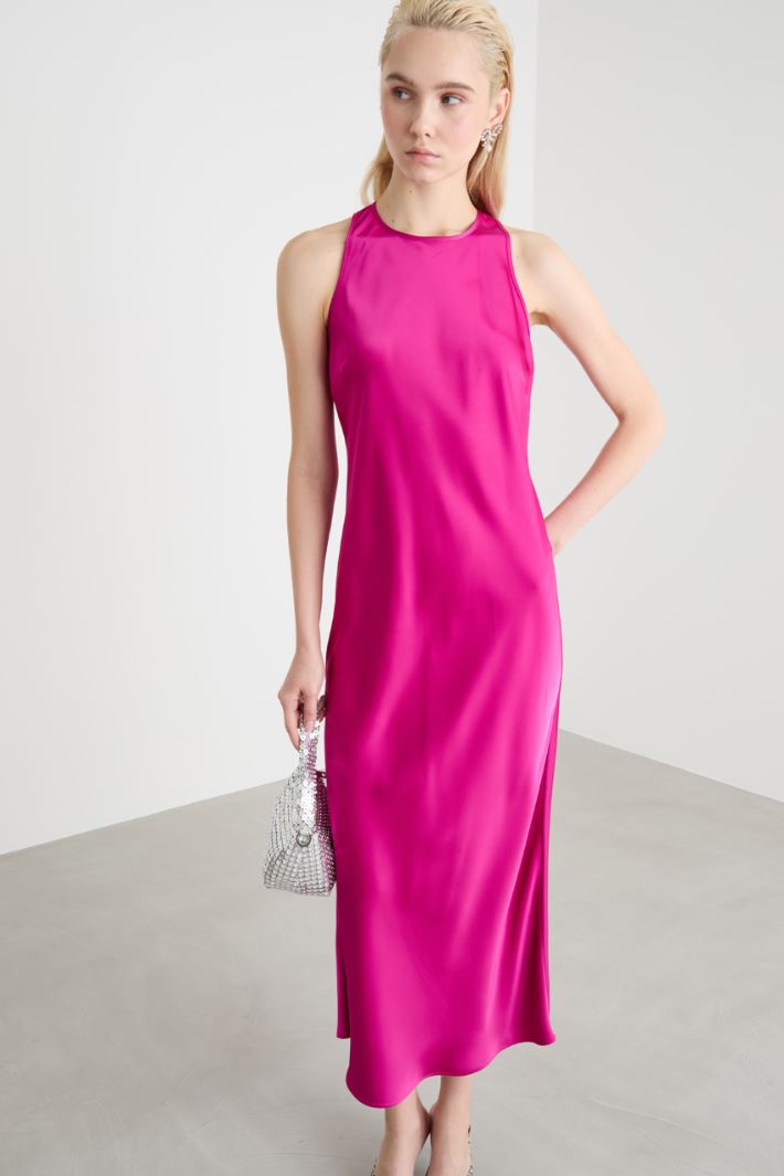 Abito lungo in raso fluido Intrend - 2