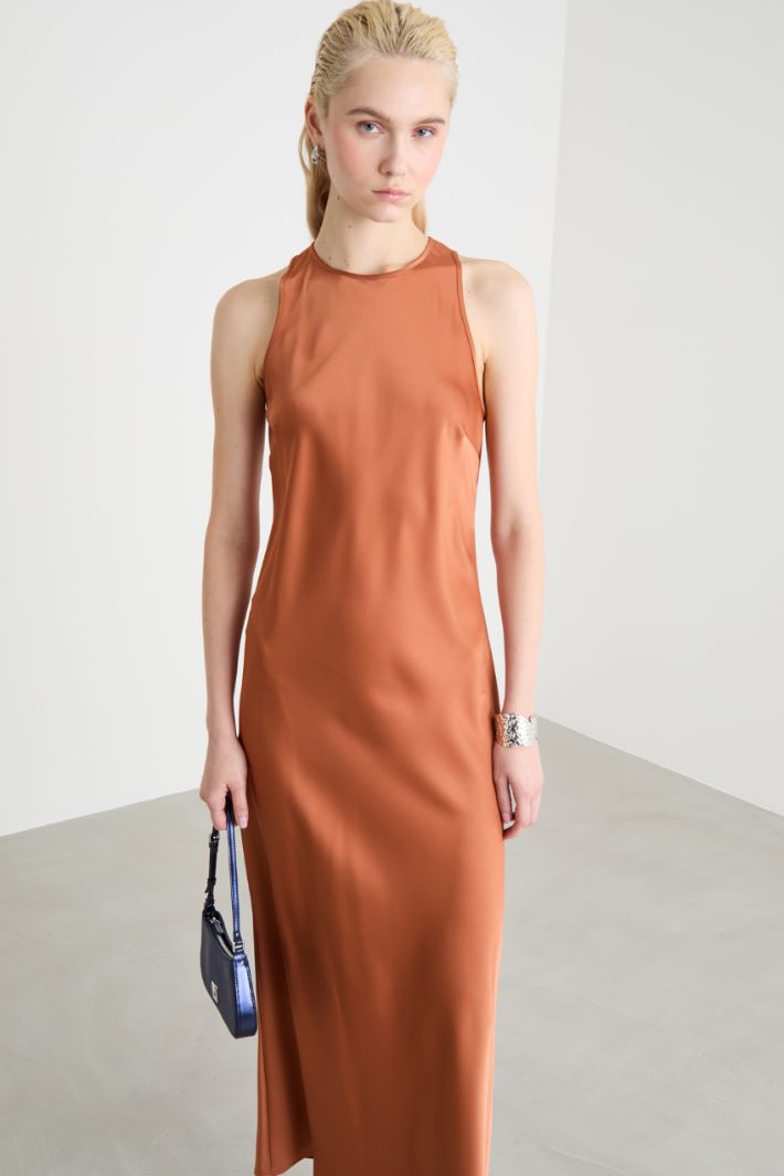 Abito lungo in raso fluido Intrend - 2