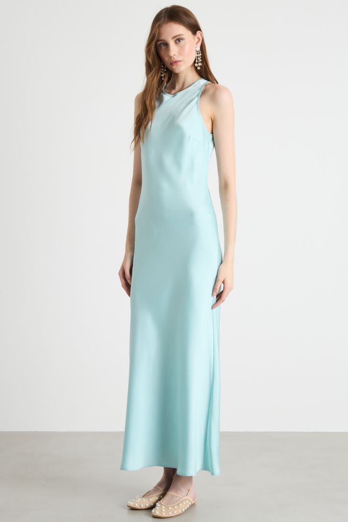 Abito lungo in raso fluido Intrend - 2