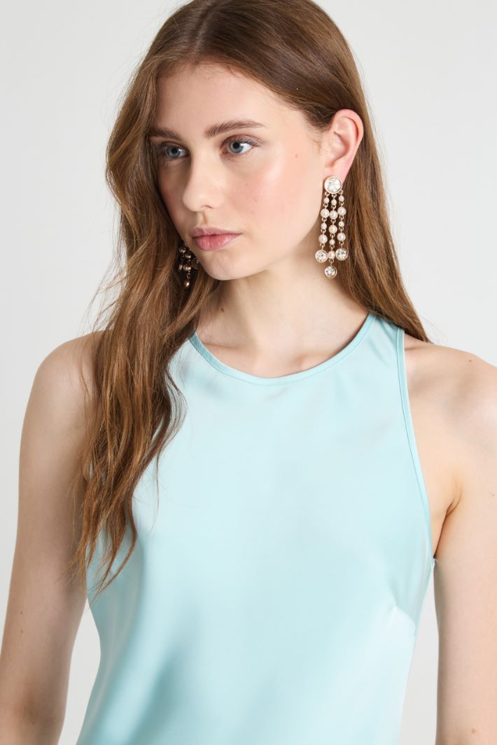 Abito lungo in raso fluido Intrend - 3