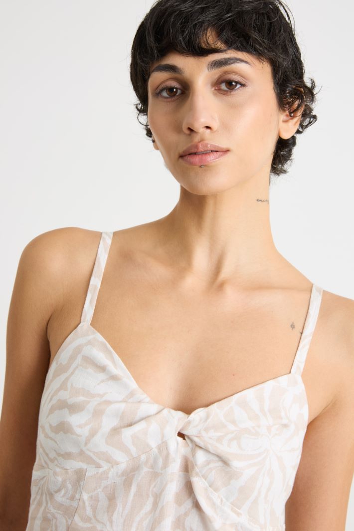 Pure linen maxi dress Intrend - 3