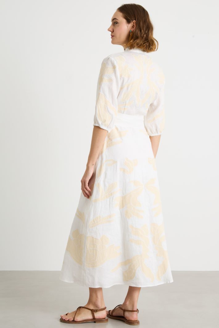 Abito in lino ricamato Intrend - 4