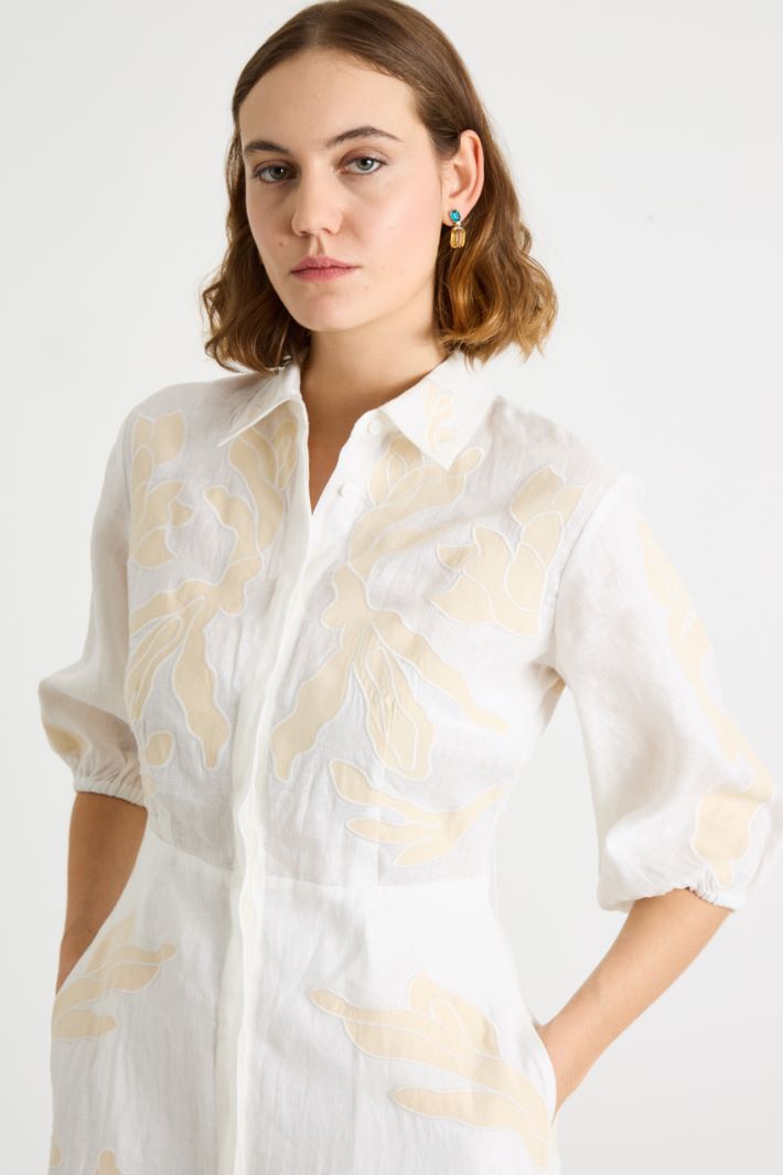 Abito in lino ricamato Intrend - 3