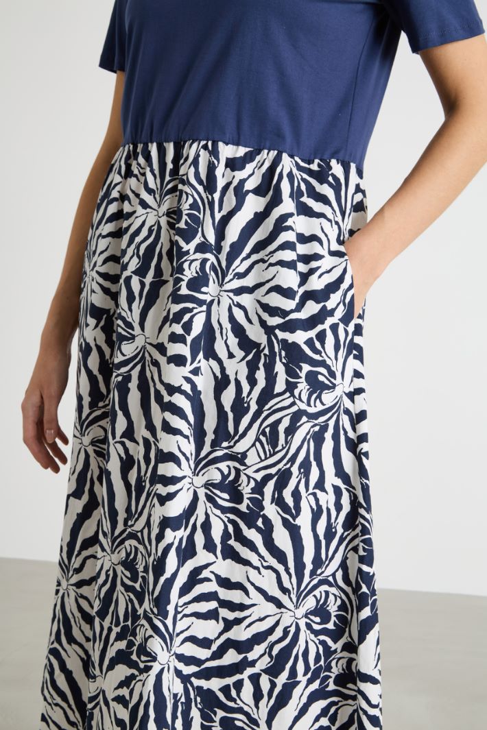 Abito in jersey e popeline Intrend - 3