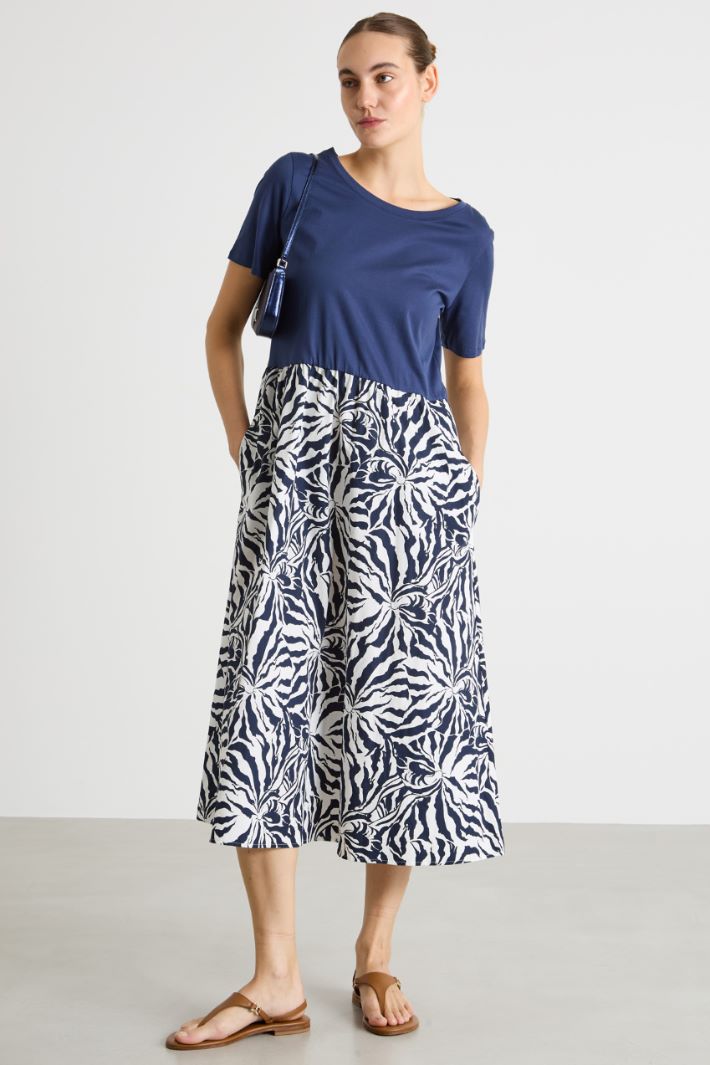 Abito in jersey e popeline Intrend