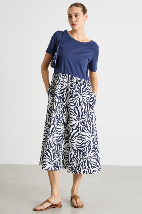 Abito in jersey e popeline Intrend