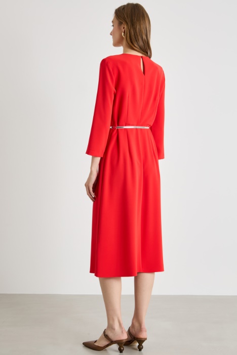 Vestido midi de cady