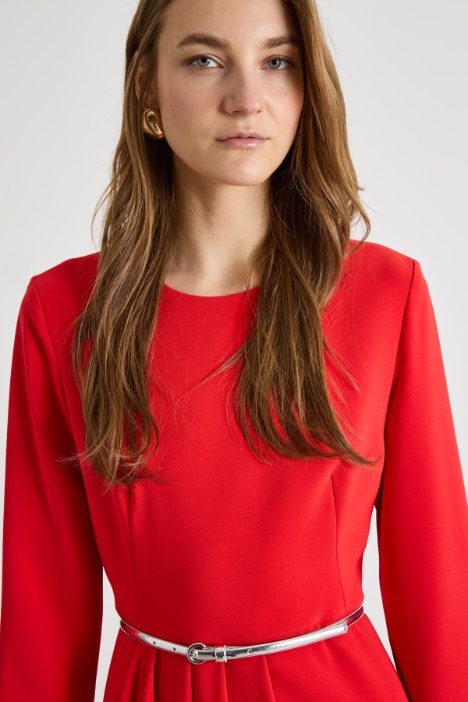 Vestido midi de cady