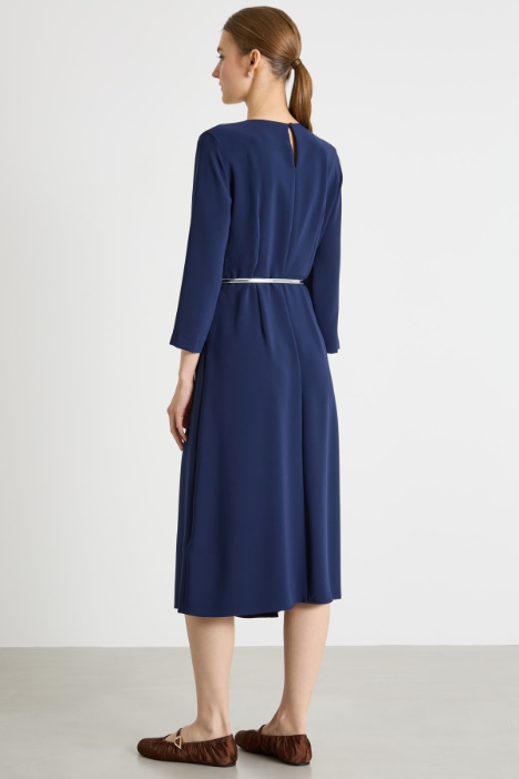 Vestido midi de cady