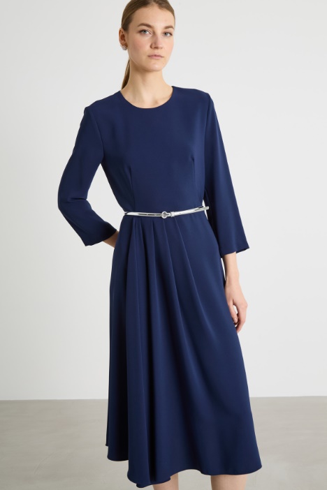 Vestido midi de cady