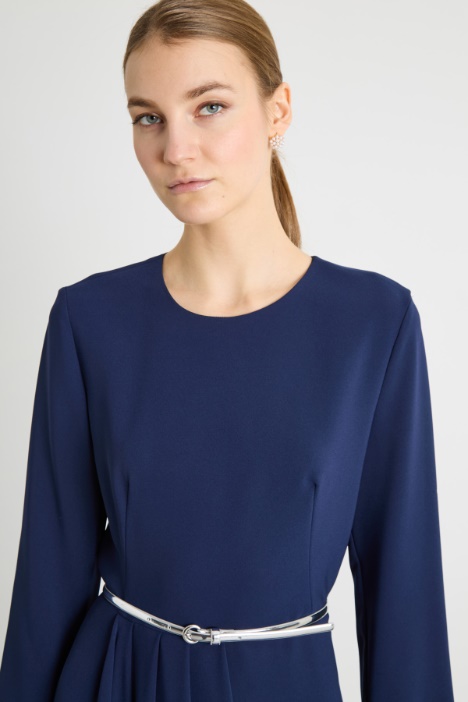 Vestido midi de cady